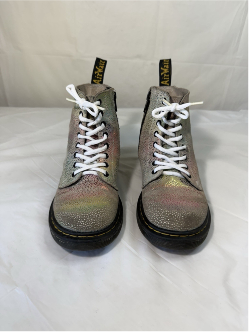 Dr. Martens 1460 Pascal J Kids Rainbow Glitter Boots Size US 12